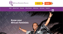 Desktop Screenshot of africanfeministforum.com
