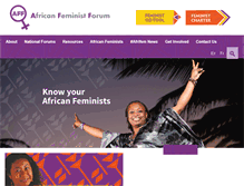 Tablet Screenshot of africanfeministforum.com